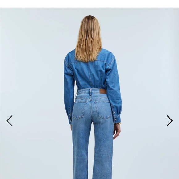 Madewell Perfect Vintage Wide Leg Crop 31P - Picture 2 of 9